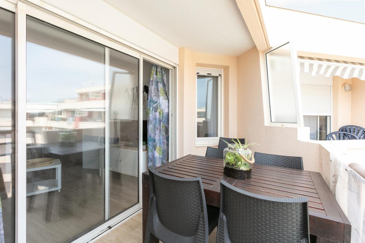Appartement T3 Terrasse Vue Sur Mer, Piscine, Parking, Wifi Et Clim Sète Exterior foto