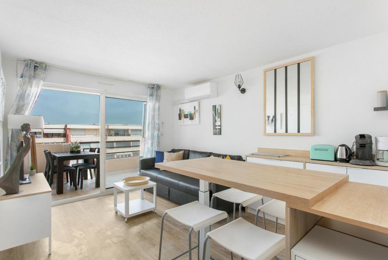 Appartement T3 Terrasse Vue Sur Mer, Piscine, Parking, Wifi Et Clim Sète Exterior foto
